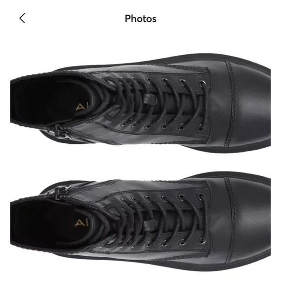 Aldo Shoes - Aldo Goer Combat Ankle Casual Black Boots Size 10